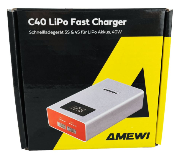 28191 Lipo-Lader C40 3-4S 40W(-3A) LCD AC